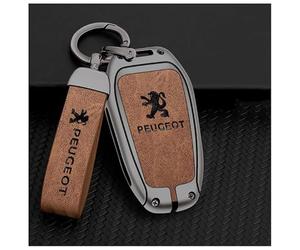 VALBEL oque de Protection pour e télécommande de Voiture, pour Peugeot 4008 2008 5008 308 408 508L 3008 étui de e Voiture en Cuir Alliage, Coque de Protection pour e Voiture,C