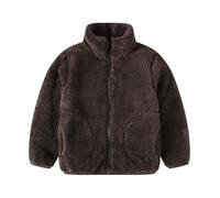 Valcatch Enfants Douce Polaire Full-Zip Veste Fausse Fourrure Manteau Flou avec Poches Hiver Vêtements D’extérieur Chauds pour Petit Garçon Fille 2-11 Ans