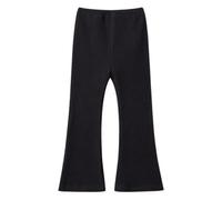 Valcatch Filles Pantalon évasé côtelé Taille élastique Legging à Volants Léger Couleur Unie Pantalons Doux et serrés 3-8 Ans