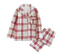 Valcatch Garçons Filles Polaire Pyjama 2 Pièces Automne Hiver Pjs Vêtements Ensembles Enfants Adolescent À Manches Longues Bouton Bas Deux Pièces Vêtements de Nuit en Coton Doux Vêtements
