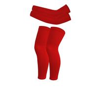 Valcatch Kids UV Sun Protection Brass/Jambe Compression Sleeves Basketball Tir Manchon et Jambe pour Football Volley-Ball Sport en Plein Air Housse De Manchon pour Garçon Fille