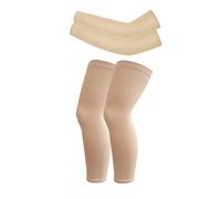Valcatch Kids UV Sun Protection Brass/Jambe Compression Sleeves Basketball Tir Manchon et Jambe pour Football Volley-Ball Sport en Plein Air Housse De Manchon pour Garçon Fille