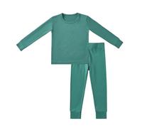 Valcatch Pyjama Enfants Ensembles 2 Pièces Pyjama Ensemble pour Garçon Fille Long Johns Col Ras du Cou Couche de Base Haut et Bas Automne Hiver sous-vêtements Ensembles Vêtements de Nuit