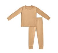 Valcatch Pyjama Enfants Ensembles 2 Pièces Pyjama Ensemble pour Garçon Fille Long Johns Col Ras du Cou Couche de Base Haut et Bas Automne Hiver sous-vêtements Ensembles Vêtements de Nuit