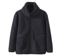 Valcatch Veste Polaire pour Enfants Adolescents Garçons Et Filles Manteaux Légers à Fermeture éclair Vêtements D’extérieur à Col Montant Veste Floue à Manches Longues pour Le Camping, Plein Air