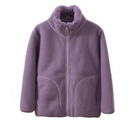 Valcatch Veste Polaire pour Enfants Adolescents Garçons Et Filles Manteaux Légers à Fermeture éclair Vêtements D’extérieur à Col Montant Veste Floue à Manches Longues pour Le Camping, Plein Air