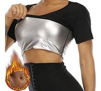 Valcatch Vêtements de Sudation Femmes Sweat Shaperwear Taille Haute Shorts Pantalons Compression Poids Minceur Thermo Legging Taille Trainer T Shirt Workout Body Shaper