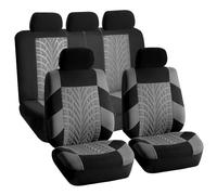 VALCLA Housse de Siege Voiture pour Toyota Yaris I, II, III (1999-2019), Housse de Siège Auto Avant et Arrière 4 Saisons, Couvre-Siège Voiture Respirant Imperméable, B-Grey