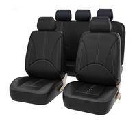 VALCLA Housse Siège Voiture pour Mitsubishi L200 2015-2021, Ensemble Complet Universelle Avant Arrière, Imperméable Antidérapant Résistant Protection Sièges,A Black