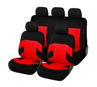 VALCLA Housse Siege Voiture pour Opel Mokka/Mokka X 2012 2013 2014 2015-2019, Avant Arrière Tissu Coussins Couvre Respirant Confortable Durable Siege Protections Accessoires,G Red