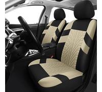 VALCLA Housses Siège Voiture pour Volvo C30 2006-2022, Antidérapant Respirant Housses Siège Avant et Arrière Voiture Intérieur Protection Accessoires,C Beige