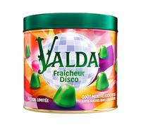 VALDA Édition Limitée Fraîcheur Disco - Gommes Goût Menthe Eucalyptus - Adoucit La Gorge Grâce Au Lévomenthol - Pour Gorges Sèches & Irritées - Sans Sucres avec Édulcorants - 160 G