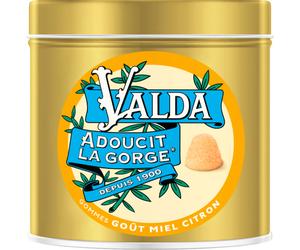 Valda Gommes Miel Citron Adoucit La Gorge 140g