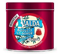 Valda Gommes Sans Sucres Fruits Rouges Adoucit La Gorge 140g