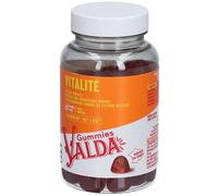 Valda Gummies Vitalité : Complément alimentaire à base de vitamines et de minéraux, sans sucres avec édulcorants - 60 gommes, 135 g