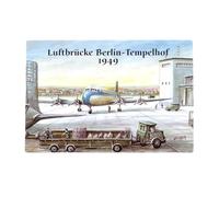 VALDEIG Berlin Aimant de réfrigérateur - Pont aérien Berlin Tempelhof 1949 - Aimant de réfrigérateur photo souvenir Allemagne, Allemagne, aimants pour enfants, aimants de réfrigérateur pour