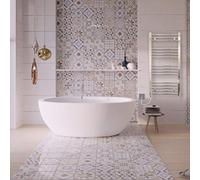 Valdern Sèche-serviettes électrique chromé prérempli - 500 mm (l) x 1000 mm (H) - 200 W - Radiateur de salle de bain