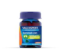VALDISPERT - Endormissement - Gommes Sommeil Zen - Complément alimentaire à la Mélatonine 1,9mg, Cannabis Sativa, Camomille - Goût citron et citron vert - Sans accoutumance - 30 Gommes
