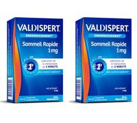 VALDISPERT - Endormissement - Sommeil Rapide 1 mg - Complément Alimentaire à base de Mélatonine - Libération rapide en 1 minute - Fond Sous La Langue - 50 Comprimés Orodispersibles (Lot de 2)