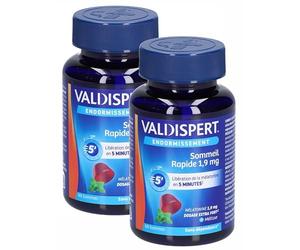 VALDISPERT - Gummies Sommeil Naturel extra fort 1,9mg mélatonine FORMAT ECO - Endormissement rapide - Programme 4 Mois 120 Gommes