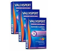 VALDISPERT - Mélatonine 1 mg - 4 ACTIONS - 3 Mois de TRAITEMENT - 3 Boites de 30 Capsules (3)