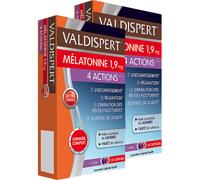Valdispert Mélatonine Extra Forte 1,9mg 4 Actions Complément Alimentaire 2x30 Capsules Promo Pack