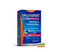 Valdispert Complément alimentaire Sommeil & Concentration – Mélatonine 1,9mg, Ginkgo – 24 comprimés