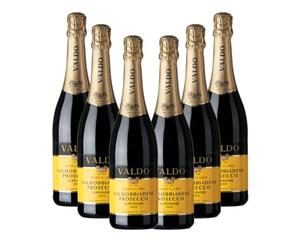 Valdobbiadene Prosecco DOCG - Marca Oro - Valdo - 6 x 0.75 l - Vénétie - Italie