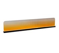 Valdoza Cloison de séparation en Verre translucide - Cloison décorative pour Restaurant - Protection d’intimité en Verre dégradé - pour Bureau, Restaurant et Bar d’hôtel(Yellow+Black,120cm/47.2in)