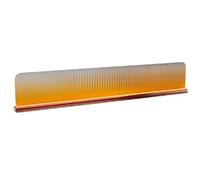 Valdoza Cloison de séparation en Verre translucide - Cloison décorative pour Restaurant - Protection d’intimité en Verre dégradé - pour Bureau, Restaurant et Bar d’hôtel(Yellow+Brown,100cm/39.3in)