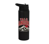 Vale Sangora Carpathian Dawn Sun Mountains Walker Design Stainless Steel Insulated Water Bottle