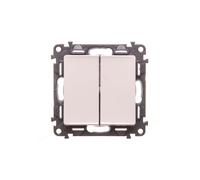 Legrand Valena Life ¿vakid¿i? junginys dvigubas kreminis 10AX (752205), Bouton + interrupteur, Beige
