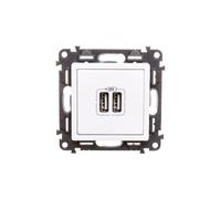 VALENA LIFE Chargeur avec 2xUSB Femelle Blanc 753112