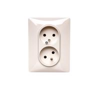 VALENA LIFE Double prise 2P+Z avec couvercles couleur 753286