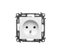 VALENA LIFE Prise simple avec/u 2P+Z blanc 753181