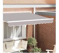 Valence d'auvent - vidaxl - 3 m - Gris clair - Rectangulaire - Polyester - Finition mate - Extérieur
