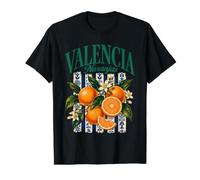 Valence Espagne Oranges Espagne Agrumes Oranges Marché Aux T-Shirt Graphique avec Valeur, Homme, Noir, XL
