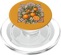 Valence Oranges Espagne Andalouse Carreaux Côte PopSockets PopGrip pour MagSafe