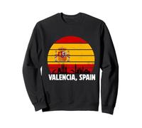 Valence Skyline Espagne Drapeau Souvenirs Valencia España Sweatshirt