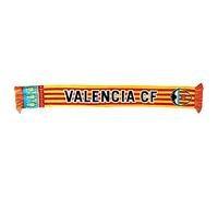 Valencia CF Valencia C.f. Écharpe Premium Senyera Adulte. Produit Officiel, Rouge, Jaune, 140x18cm Mixte