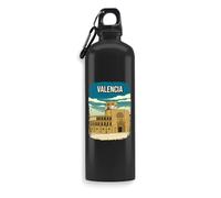 Valencia Espagne Bouteille d'eau souvenir de vacances, bouteille de boisson, bouteille de voyage, bouteille de sport en plein air