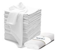 VALENGO Lot de 7 chiffons non pelucheux 100 % coton pour teinter le bois, la fonte, le nettoyage, le polissage, la peinture artistique, 43,2 x 43,2 cm
