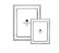 VALENTI & CO. Cadre photo 13 x 18 cm en argent brillant, idéal comme cadeau pour mariage, cérémonie ou anniversaire
