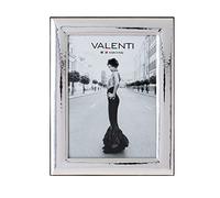 Valenti&Co Cadre photo en argent brillant martelé 15 x 20 cm Idéal comme cadeau pour mariage, anniversaire d'amis, ou pour maman et papa.