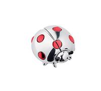 Valenti&Co Coccinelle en résine argentée 4 cm