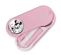 VALENTI & CO. Disney Baby Petite enfance - Set de gruau de poche avec couverts en métal et détails en argent de la souris - Idée cadeau pour fille, Minnie