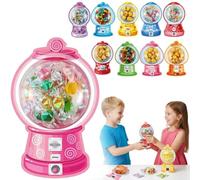 Valenti-ne Candy Cards Coffret cadeau de Saint-Valentin avec supports en plastique Motif machine à chewing-gum 18 pièces