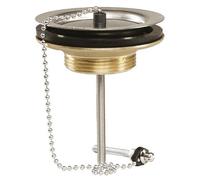 Valentin Bonde d'évier D60 (00 352200 000 00) inox chromé bouchon-chaînette recoupable Ø 60 mm
