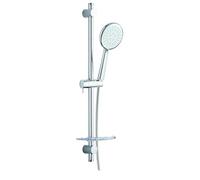 Valentin - Ensemble Barre de Douche D. 25 mm L. 600 mm, 3 Jets D. 120 mm avec Porte Savon - VALBA96920000000