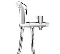 Valentin - Kit Complet hygiène WC avec douchette Jet Pluie à gachette, Flexible métal chromé - VALKI91170000000